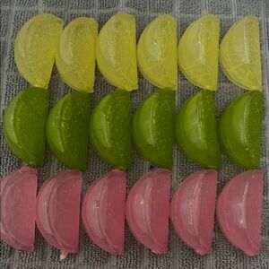 Colorful Fruit Slice Reusable Ice Cubes